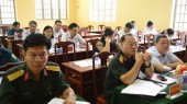Ban CHQS Bình Long  làm mới 110 mô hình học cụ huấn luyện