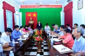 Kiểm tra công tác chuẩn bị đại hội của Đảng bộ xã Thanh Phú