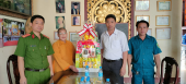 Lãnh đạo phường An Lộc thăm chúc mừng các cơ sở tôn giáo nhân dịp Vu lan