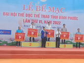 Tham gia Đại hội TDTT tỉnh Bình Phước lần thứ VI Bình Long đạt khuyến khích toàn đoàn