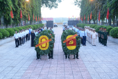 Viếng Nghĩa trang liệt sĩ Bình Long  nhân kỷ niệm 93 năm Ngày thành lập Đảng (3-2) chào xuân mới Quý Mão năm 2023 Duyệt