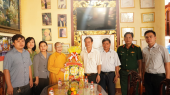 Lãnh đạo thị xã Bình Long thăm chúc mừng cơ sở tôn giáo nhân dịp đại lễ Phật đản phật lịch 2568