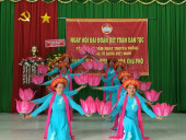 Ngày hội Đại đoàn kết ở khu dân cư khu phố Phú Lộc và khánh thành trụ sở nhà văn hóa mới.