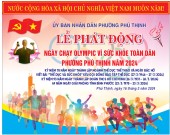 Phường Phú Thịnh tổ chức Ngày chạy Olympic vì sức khỏe toàn dân năm 2024
