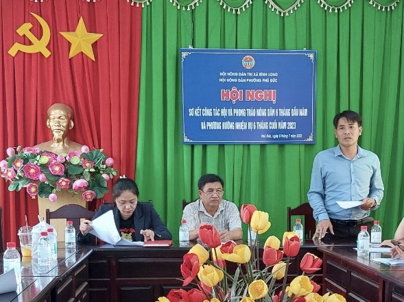 Phú Đức: Hội Nông dân sơ kết công tác 6 tháng đầu năm 2023
