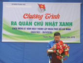 Bình Long: Đoàn xã Thanh Phú - 200 ĐVTN ra quân Ngày Chủ nhật xanh