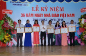 Phòng GD&ĐT thị xã Bình Long tổ chức lễ kỷ niêm 36 năm ngày Nhà giáo Việt Nam (20/11/1982 - 20/11/2018)