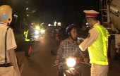 Cảnh sát giao thông Công an thị xã Bình Long ra quân đảm bảo trật tự ATGT