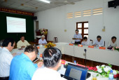Bí thư Tỉnh ủy Nguyễn Văn Lợi làm việc với Ban thường vụ Thị ủy Bình Long