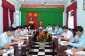 Phó Bí thư Thường trực Thị ủy kiểm tra công tác chuẩn bị Đại hội Đảng bộ xã Thanh Phú lần thứ XI nhiệm kỳ 2020 – 2025