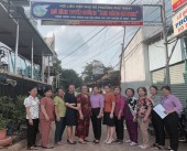 Hội Liên hiệp phụ nữ phường Phú Thịnh ra mắt mô hình tuyến đường “Ánh sáng an ninh”
