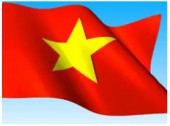 Treo cờ Tổ quốc nhân dịp Đại hội Đảng bộ thị xã Bình Long lần thứ XII, nhiệm kỳ 2020-2025.