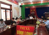 Lãnh đạo thị xã Bình Long tham gia hội nghị trực tuyến tổng kết công tác đào tạo nghề cho lao động nông thôn