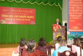 Đồng chí Nguyễn Văn Lợi  – UVTW Đảng, Bí thư Tỉnh ủy thăm, tặng quà hộ nghèo đối tượng bảo trợ xã hội trên địa bàn phường Phú Đức