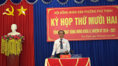 Kỳ họp thứ XII HĐND phường Phú Thịnh khoá II, nhiệm kì 2016 - 2021