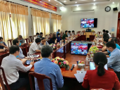 Thị xã Bình Long dự Hội nghị trực tuyến triển khai công tác phòng chống dịch bệnh Covid-19