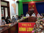 Bình Long tham gia hội nghị trực tuyến phòng chống Covid-19