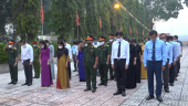 Dâng hương tưởng niệm các anh hùng liệt sĩ nhân dịp kỷ niệm ngày thành lập Quân đội nhân dân Việt Nam