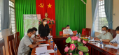Lãnh đạo thị xã Bình Long kiểm tra công tác phòng chống dịch tại xã Thanh Lương