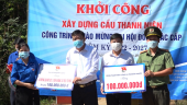 Khởi công cầu thanh niên tại phường Hưng Chiến