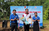 Khởi công xây dựng nhà Thanh niên cho gia đình em Trịnh Minh Triết