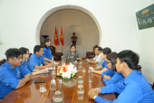 Phó Bí thư Thường trực Thị ủy Tạ Thu Thủy gặp mặt Đoàn đại biểu dự Đại hội đại biểu Đoàn TNCS HCM tỉnh Bình Phước