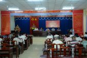 Đại biểu HĐND thị xã  khóa XII tiếp xúc cử tri phường An Lộc  trước kỳ họp thứ 8