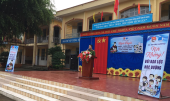 Học sinh trường Tiểu học – THCS Thanh Lương được  tuyên truyền pháp luật
