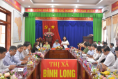 Bình Long giao ban xã, phường tháng 12 năm 2022