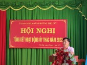 UBND phường Phú Đức tổ chức Hội nghị tổng kết hoạt động ủy thác năm 2022