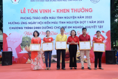 BÌNH LONG TÔN VINH, KHEN THƯỞNG PHONG TRÀO HIẾN MÁU TÌNH NGUYỆN NĂM 2022