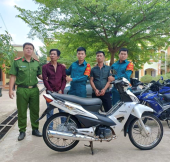 Công an xã Thanh Lương  bắt giữ 2 đối tượng đá nóng xe gắn máy