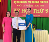 Hội đồng nhân dân phường Phú Đức tổ chức kỳ họp thứ 5, Khóa III, nhiệm kỳ 2021- 2026