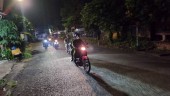 Công an phường Phú Đức thực hiện tuần tra kiểm soát đảm bảo ANTT ban đêm trên địa bàn