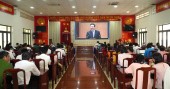 Lãnh đạo, cán bộ, đảng viên thị xã Bình Long tham dự Hội nghị toàn quốc nghiên cứu, học tập, quán triệt Nghị quyết Hội nghị lần thứ tám Ban Chấp hành Trung ương Đảng