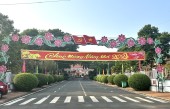 Thị xã Bình Long rực rỡ cờ hoa đón Tết nguyên đán Giáp Thìn 2024