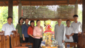 Lãnh đạo thị xã Bình Long thăm chúc tết các cơ sở tôn giáo nhân dịp Tết nguyên đán Giáp Thìn 2024