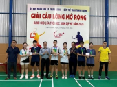 Xã Thanh Lương tổ chức giải Cầu lông mở rộng dành cho học sinh nhân dịp hè năm 2024