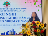 HỘI NGƯỜI CAO TUỔI PHƯỜNG AN LỘC TỔ CHỨC HỘI NGHỊ TỔNG KẾT CÔNG TÁC HỘI NĂM 2024