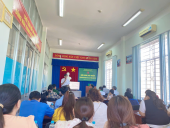 Ngân hàng Chính sách xã hội thị xã tập huấn nghiệp vụ nhằm nâng cao chất lượng hoạt động ủy thác giữa Ngân hàng với các Hội đoàn thể nhận ủy thác