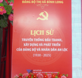 Bình Long ra mắt cuốn lịch sử Truyền thống đấu tranh, xây dựng và phát triển Đảng bộ và Nhân dân An Lộc (1930 – 2025)