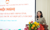 Chủ tịch HĐND tỉnh Huỳnh Thị Hằng tiếp xúc cử tri phường Hưng Chiến thị xã Bình Long