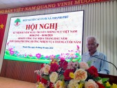 Cụ Nguyễn Văn Thành, Chủ tịch Hội Người cao tuổi phát biểu kết luận Hội nghị